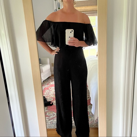 Anthropologie Pants - NWT Black Donna Morgan jumpsuit from Anthropologie jumpsuit, Size 8